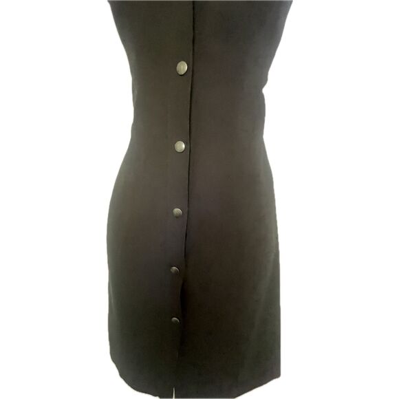 Vintage Bebe 90’s Button Up Dress Y2K Business Goth Women’s Size 8 - Picture 2 of 10